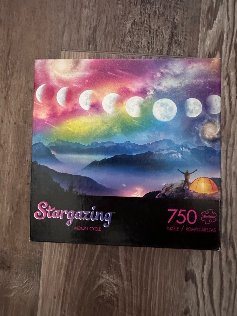 Stargazing Moon Cycle 750-Piece Puzzle - Multicolor